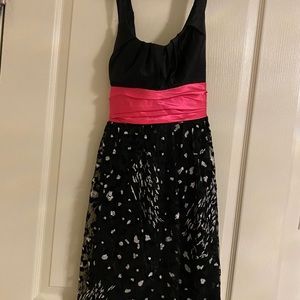 Beautiful Black and Pink Sparkle Dress
